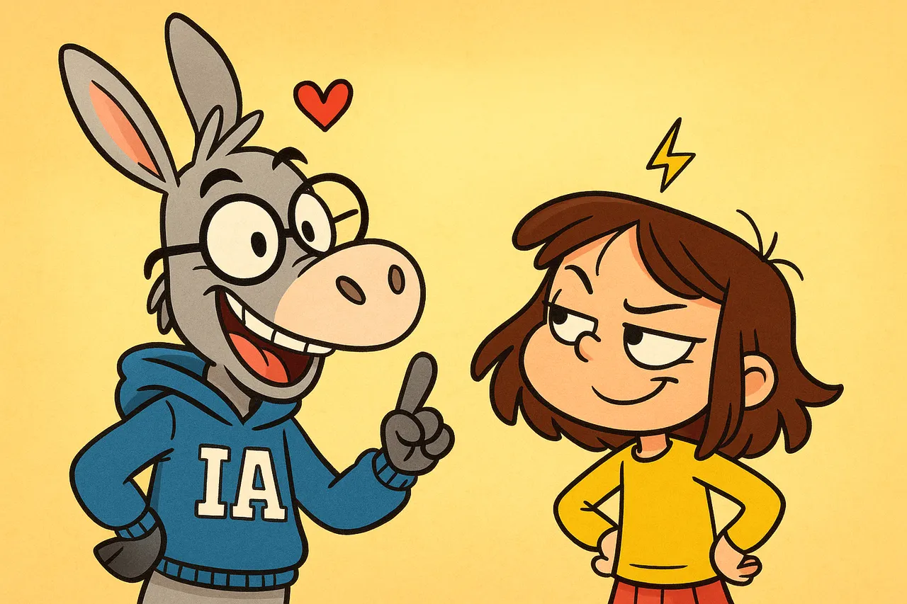 IA et Lina, complices, décident la règle : vérifier en cas de doute.