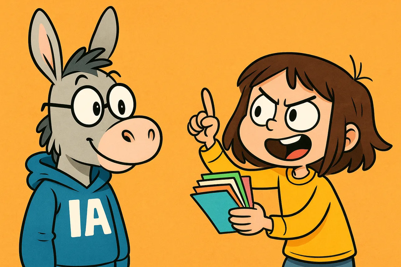 Lina sort une pile de fiches d'exemples de phrases polies.
